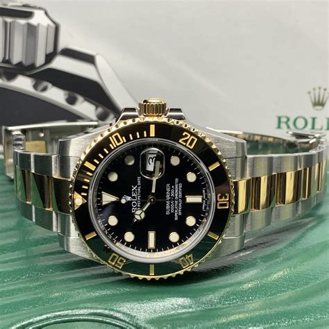 used rolex gold submariner|rolex submariner gold steel price.